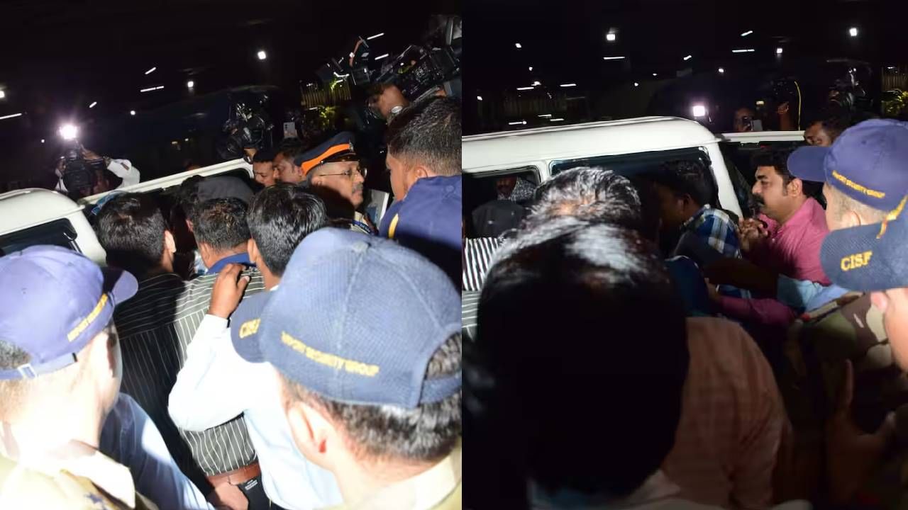 क्राइम ब्रांच आणि मुंबई पोलिसांनी या हल्लेखोरांना ताब्यात घेतले. रात्री विमानाने या हल्लेखोरांना मुंबईमध्ये आणले गेले आहे. आता याचेच काही फोटो व्हायरल होत आहेत.