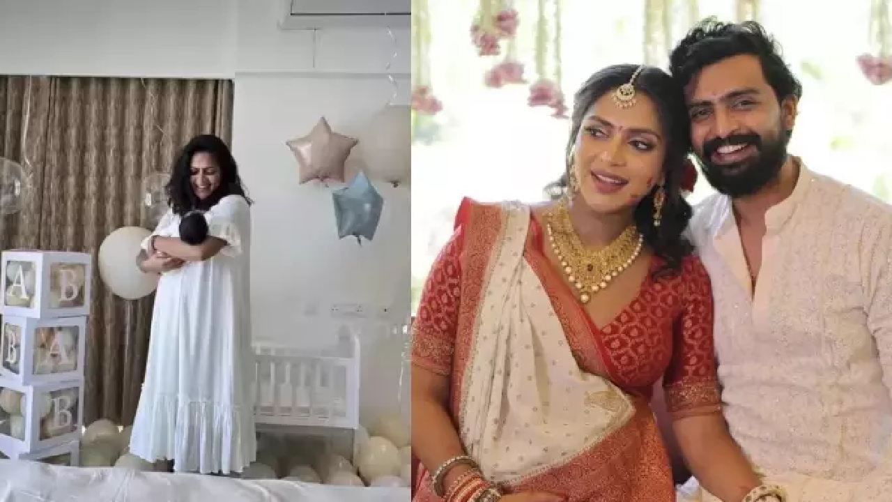 आमलाने तिच्या इन्स्टाग्राम अकाऊंटवर एक व्हिडीओ पोस्ट केला आहे. यामध्ये घरात तिचं आणि बाळाचं स्वागत होत असल्याचं पहायला मिळतंय. घराला फुग्यांनी सजवण्यात आलं असून आमला तिच्या कुशीत बाळाला घेऊन प्रवेश करताना दिसतेय.