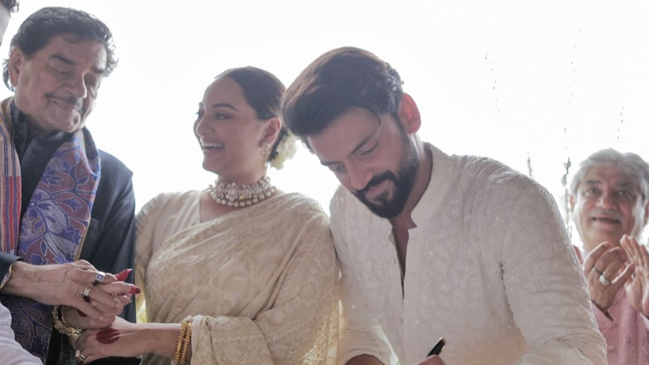 Sonakshi Sinha and Zaheer Iqbal got married today