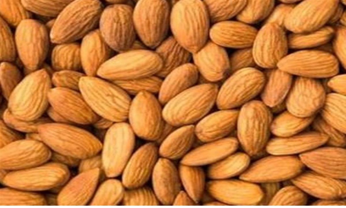 बदामात व्हिटॅमिन बी 12 च्या लक्षणीय आहे. बदाम खाण्याचे अनेक फायदे आरोग्याला होतात. नास्तामध्ये किंवा सॅलड्स, दही किंवा मिष्टान्नमध्ये बदाम टाकून खातात. भारतात बदामाचे उत्पादन पुरेसे नसल्याने त्याची अफगाणिस्तान व इराण येथून आयात होते.