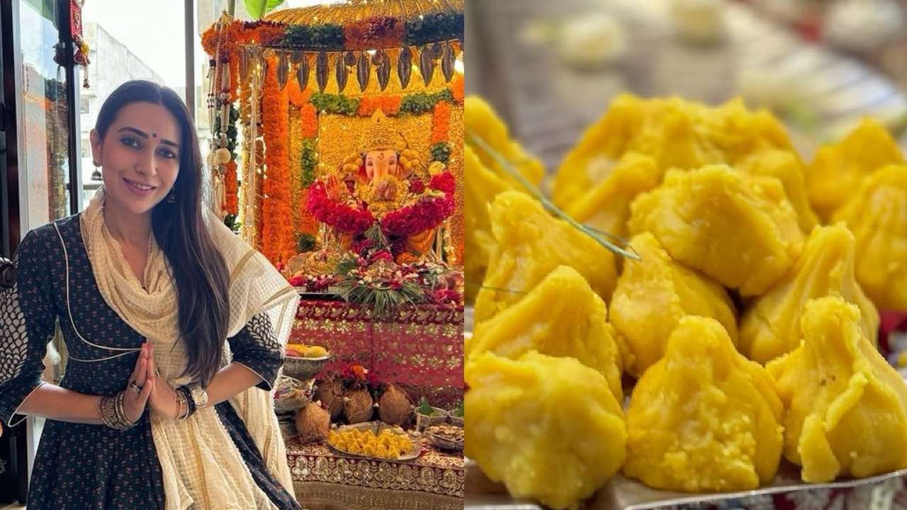 'मोदक आणि आठवणी' असं कॅप्शन देत करिश्मा कपूरने हे फोटो पोस्ट केले आहेत. कपूर कुटुंबीय प्रत्येक सण-उत्सव एकत्र साजरा करतात. त्यांचे फोटो सोशल मीडियावर तुफान व्हायरल होतात.