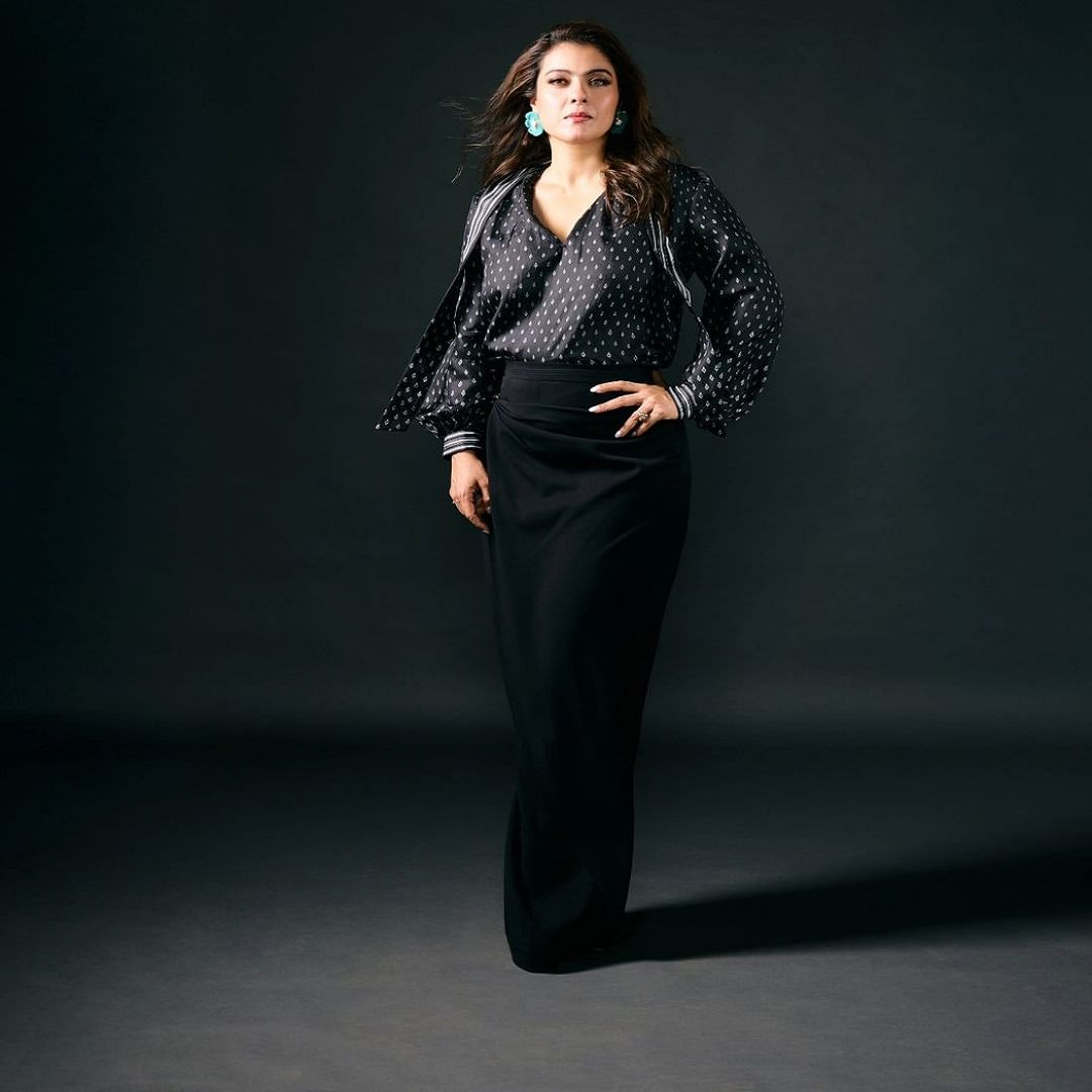 Kajol stunning photo shoot in black outfit