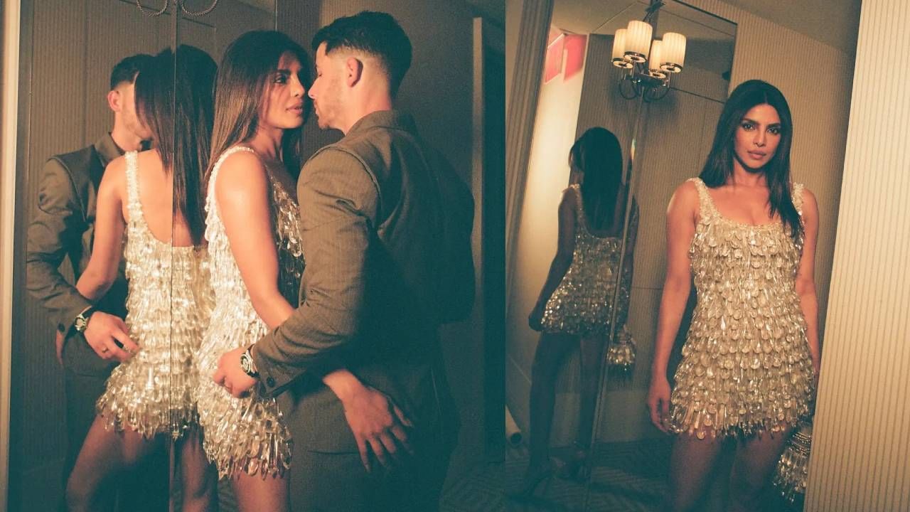 प्रियंकाने शॉर्ट ड्रेसमध्ये किलर अदा दाखवल्या. अभिनेत्री तिच्या फिटनेसबद्दल खूप सीरियस आहे. 
