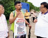 रस्ता सत्याग्रह : महामार्ग सुरक्षिततेसाठी तरुणाची पायी लढाई ! चैतन्य पाटीलची अनोखी पदयात्रा