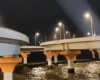 वरळी कोस्टल रोडवर भरधाव कार समुद्रात कोसळली, एमएसएफ कर्मचाऱ्यांनी वाचवले चालकाचे प्राण