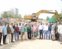 दहिसरमधील भूखंडावरील काम शिवसेनेने बंद पाडले, बेकायदेशीरपणे राडा-रोडा टाकून प्रदूषण