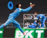 Video – सूर मारून झेल घेताना पोटावर आपटला, वेदनेने कळवळणाऱ्या श्रेयस अय्यरने रडत मैदान सोडलं