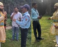 शिवरायांच्या वेशातील तरुणाला विरोध, वसई भुईकोट किल्ल्यावर जाण्यापासून परप्रांतीय सुरक्षारक्षकांनी रोखलं