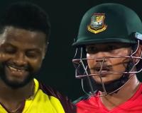 नागिण डान्स करण्याच्या तयारीत असणाऱ्या बांगलादेशची फजीती, षटकार मारूनही फलंदाज बाद