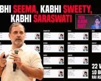 Brazil च्या मॉडेलचं हरयाणात 22 वेळा मतदान, राहुल गांधी यांनी केले एक्सपोज