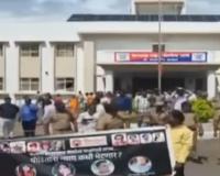 महिला डॉक्टरचे चारित्र्य हनन करणाऱ्यांवर कारवाई करा! फलटण पोलीस ठाण्यासमोर शिवसैनिकांचे सहा तास ठिय्या आंदोलन