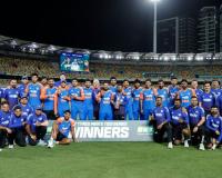 सामना पाण्यात; मालिका हिंदुस्थानच्या खिशात! टी-20 मालिकेत ऑस्ट्रेलियावर 2-1 फरकाने बाजी